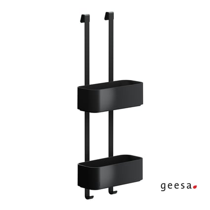 Κρεμαστή σπογγοθήκη-μπουκαλοθήκη Frame black matt 8902-400